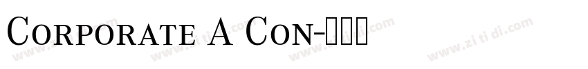 Corporate A Con字体转换